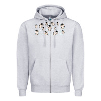 Heather Grey cute penguin Zipper Hoodie - TumblerDesignByShophia