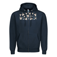 Navy cute penguin Zipper Hoodie - TumblerDesignByShophia