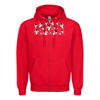 Red cute penguin Zipper Hoodie - TumblerDesignByShophia