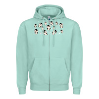 Seafoam cute penguin Zipper Hoodie - TumblerDesignByShophia