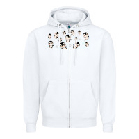 White cute penguin Zipper Hoodie - TumblerDesignByShophia