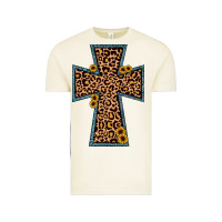 Vintage Arctic leopard sunflower cross Vintage Tee - JahusDesignShop