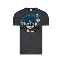 Vintage Black happy new year disco ball Vintage Tee - MaliasSmallBusiness
