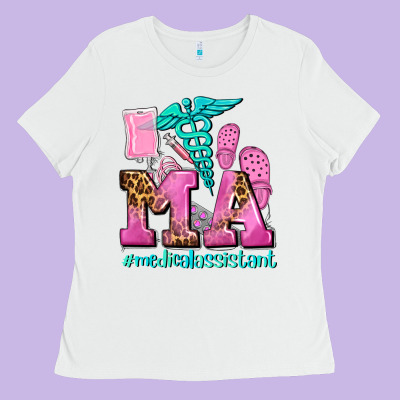 M A Medical Assistant Ladies Tee Designed By Adodesignshop