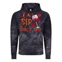 Cloud Black oh sip its a girls trip Vintage Hoodie - NancyCooperArtShop