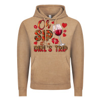 Vintage Coffee oh sip its a girls trip Vintage Hoodie - NancyCooperArtShop