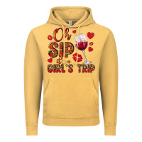 Vintage Mustard oh sip its a girls trip Vintage Hoodie - NancyCooperArtShop