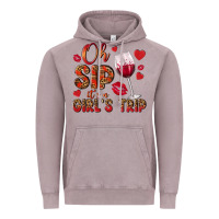 Vintage Zinc oh sip its a girls trip Vintage Hoodie - NancyCooperArtShop