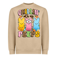 Mushroom chillin' with my peeps nurse Heavyweight Sweatshirt - Artiststas