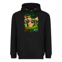 Black St. Patrick's Day Cow Heavyweight Hoodie - HowdyJamesFarm
