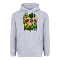 Heather Grey St. Patrick's Day Cow Heavyweight Hoodie - HowdyJamesFarm