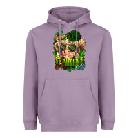 Lavender St. Patrick's Day Cow Heavyweight Hoodie - HowdyJamesFarm