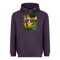 Plum St. Patrick's Day Cow Heavyweight Hoodie - HowdyJamesFarm