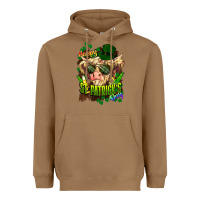 Toasted Coconut St. Patrick's Day Cow Heavyweight Hoodie - HowdyJamesFarm