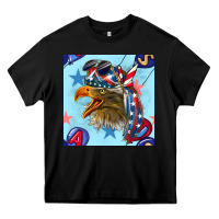 Black mullet eagle with balloon seamless pattern Heavy Core Tee - BundleAndBundleShop