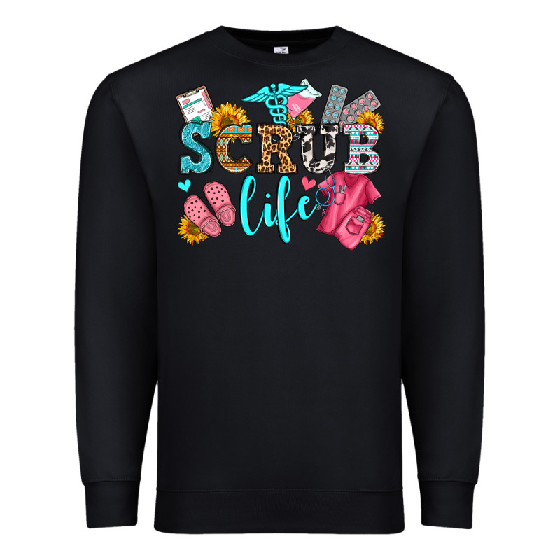Scrub Life Olivia Premium Sweatshirt by OliviaCreatesArt | Teevron