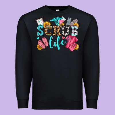 Scrub Life Olivia Premium Sweatshirt Designed By Oliviacreatesart