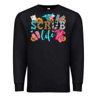 Black scrub life olivia Premium Sweatshirt - OliviaCreatesArt