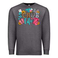 Charcoal Heather scrub life olivia Premium Sweatshirt - OliviaCreatesArt