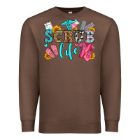 Chestnut scrub life olivia Premium Sweatshirt - OliviaCreatesArt