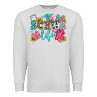 Dove Grey scrub life olivia Premium Sweatshirt - OliviaCreatesArt