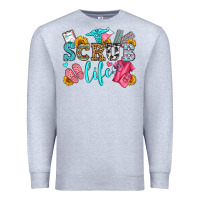 Heather Grey scrub life olivia Premium Sweatshirt - OliviaCreatesArt