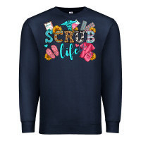 Navy scrub life olivia Premium Sweatshirt - OliviaCreatesArt