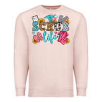 Pale Pink scrub life olivia Premium Sweatshirt - OliviaCreatesArt