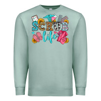 Seafoam scrub life olivia Premium Sweatshirt - OliviaCreatesArt
