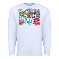 White scrub life olivia Premium Sweatshirt - OliviaCreatesArt