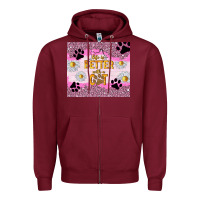 Burgundy life is better with a cat Zipper Hoodie - TumblerDesignByShophia