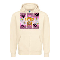 Sandshell life is better with a cat Zipper Hoodie - TumblerDesignByShophia