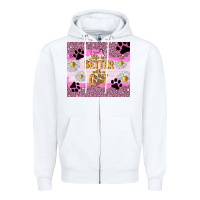 White life is better with a cat Zipper Hoodie - TumblerDesignByShophia