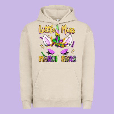 Little Miss Mardi Gras Urban Hoodie Designed By Lillyallendesigns