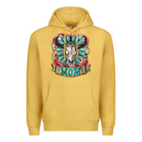 Antique Gold Mom Bull Skull Mother's Day Premium Hoodie - CowGirlArtShop