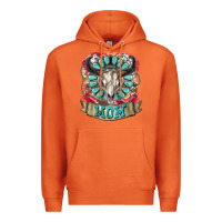 Carrot Mom Bull Skull Mother's Day Premium Hoodie - CowGirlArtShop