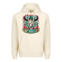 Tofu Mom Bull Skull Mother's Day Premium Hoodie - CowGirlArtShop