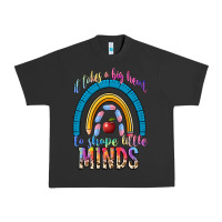 Pigment Black it takes a big heart to shape little Urban Heavy Tee - NancyCooperArtShop