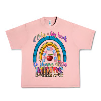 Salmon it takes a big heart to shape little Urban Heavy Tee - NancyCooperArtShop
