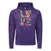Cloud Purple love little cute cow Vintage Hoodie - NancyCooperArtShop