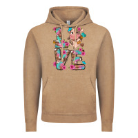 Vintage Coffee love little cute cow Vintage Hoodie - NancyCooperArtShop