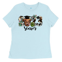 Baby Blue highland cow 2023 Ladies Tee - JahusDesignShop