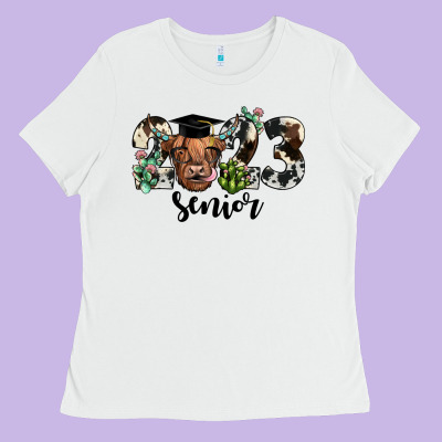 Highland Cow 2023 Ladies Tee Designed By Jahusdesignshop