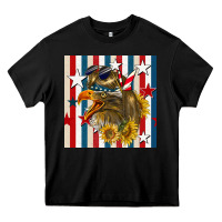 Black mullet eagle seamless pattern Heavy Core Tee - BundleAndBundleShop