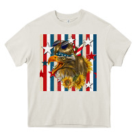 Cream mullet eagle seamless pattern Heavy Core Tee - BundleAndBundleShop