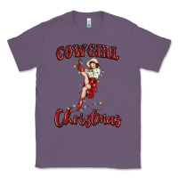 Lavender cowgirl christmas Classic Tee - MaliasSmallBusiness