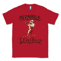 Red cowgirl christmas Classic Tee - MaliasSmallBusiness