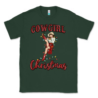 Sports Green cowgirl christmas Classic Tee - MaliasSmallBusiness