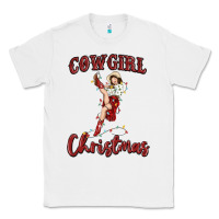 White cowgirl christmas Classic Tee - MaliasSmallBusiness