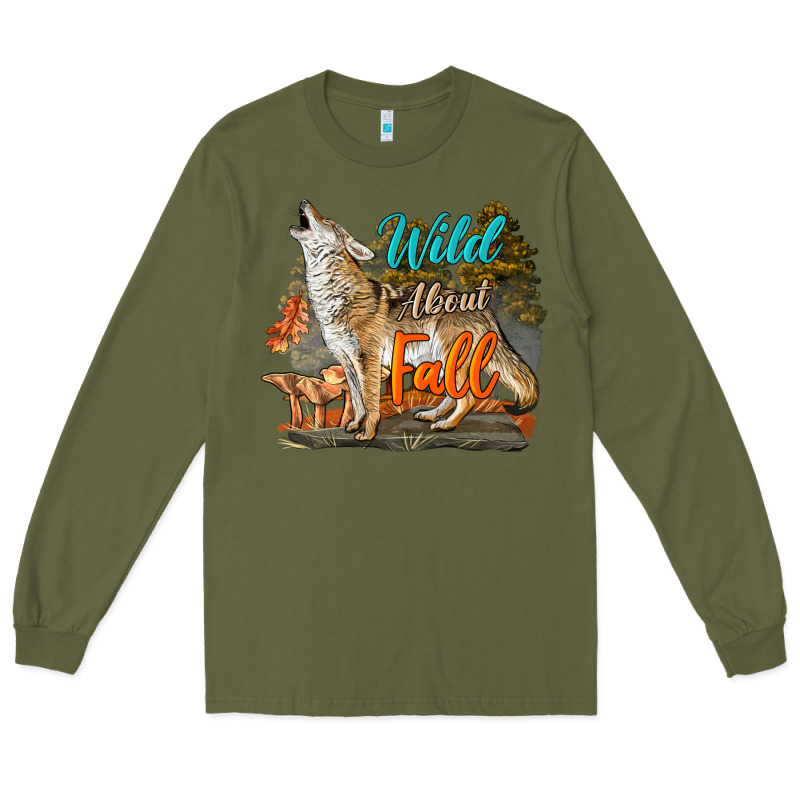 Wild About Fall Coyote Long Sleeve Tee by LillyAllenDesigns | Teevron